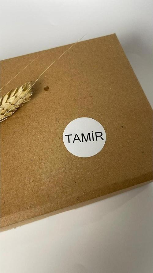 Tamir Yazılı Yuvarlak Yapışkanlı Etiket 3 x 3 cm 150 Adet