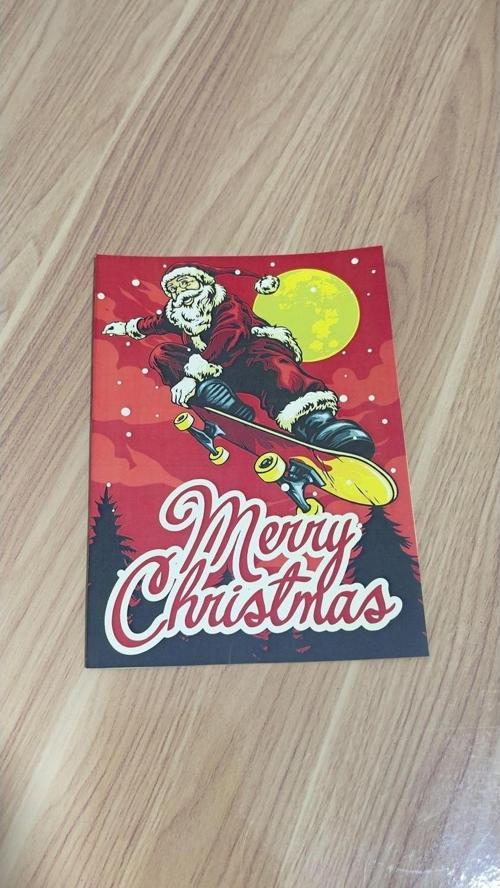 Yılbaşı Kartpostalı Merry Christmas Yazılı 10 x 14 cm 20 Adet