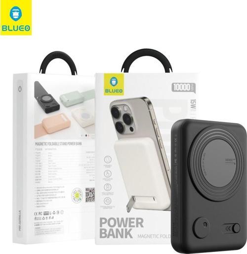Magsafe Kablosuz Şarj Standlı 10000 Mah Powerbank Siyah