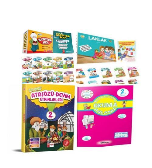 2. Sınıf Laklak Hikaye Serisi+Bizim Nasreddin Hoca Hikaye+ Atasözü-Deyimler Ve Okuma Anlama Kitabı