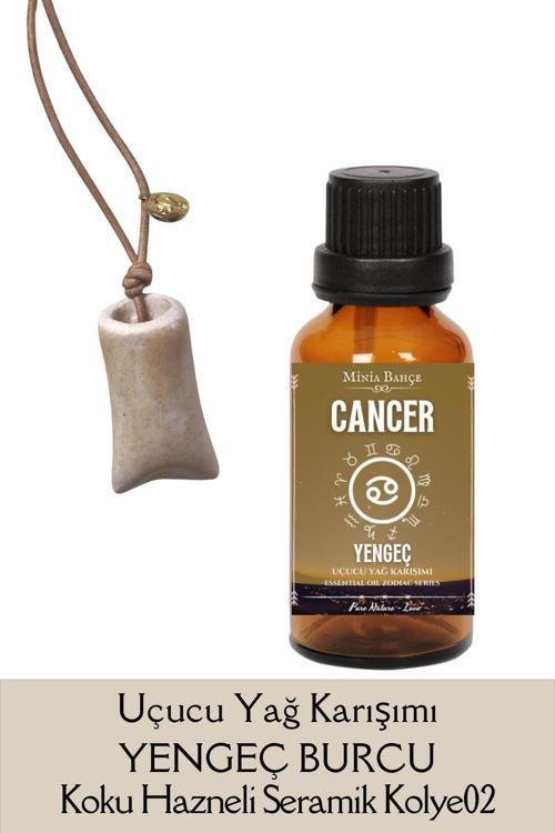 Yengeç Burcu - Cancer, Uçucu Yağ Karışımı, 10ml & Koku Hazneli Kolye02