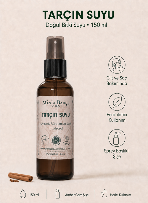 Tarçın Suyu – 150 ml | Saf ve Katkısız Tarçın Hidrosolü