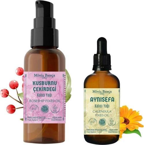 100ml Kuşburnu Çekirdeği Yağı , Aynısefa Yağı 30ml