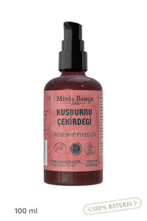 100ml Soğuk Sıkım Kuşburnu Çekirdeği Yağı , %100 Saf