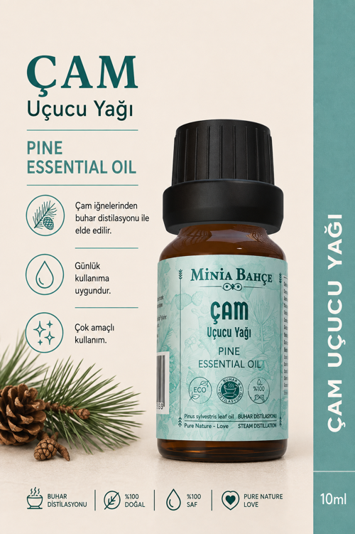 Çam Uçucu Yağı – 10 ml | Saf ve Katkısız Bitkisel Uçucu Yağ