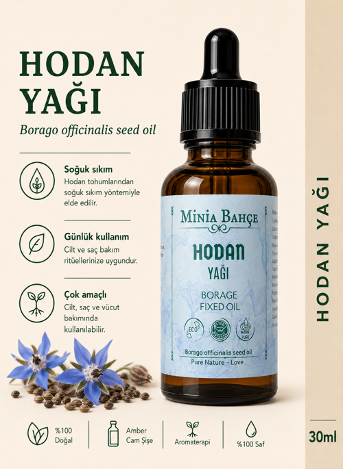 Hodan Yağı – 30 ml | Soğuk Sıkım Sabit Yağ
