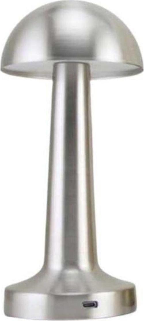 Dekoratif Şarjlı Led Masa Lambası Gümüş Fl-8082