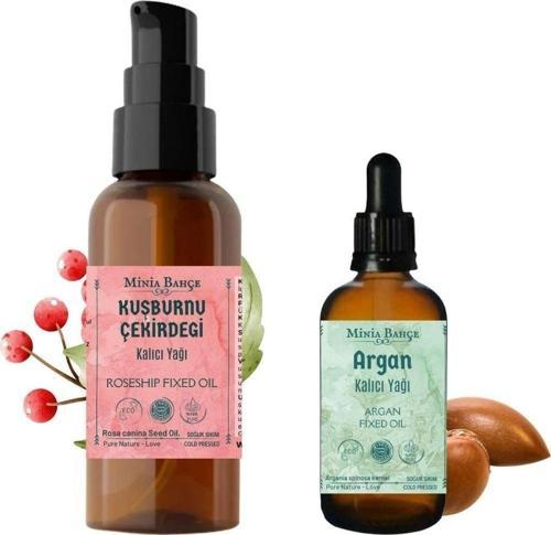 Kuşburnu Çekirdeği Yağı 100ml, Argan Yağı 30ml