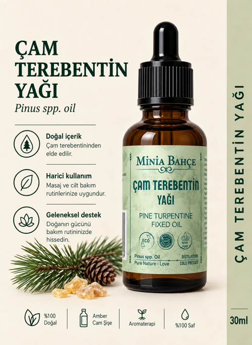 Çam Terebentin Yağı – 30 ml | Uçucu Aromatik Yağ