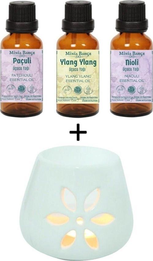 Paçuli Yağı - Ylang Ylang Yağı - Nioli Yağı Ve Buhurdanlık Seti