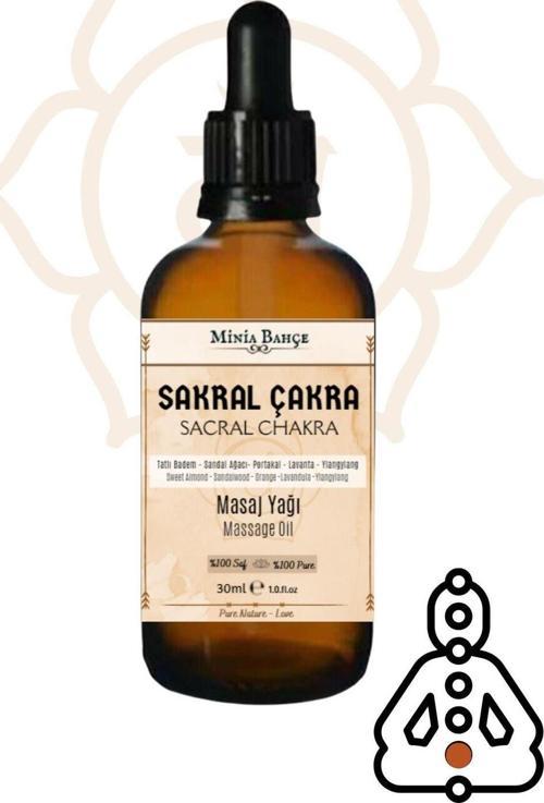 Sakral Çakra Masaj Yağı, Sacral Chakra, 30ml, %100 Saf