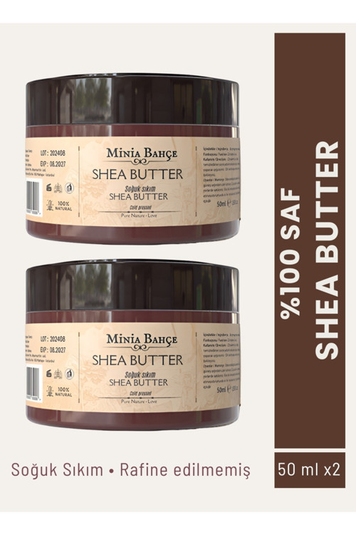 Soğuk Sıkım Shea Butter (karite) Yağı %100 Doğal & Saf 50 Ml, 2 Adet