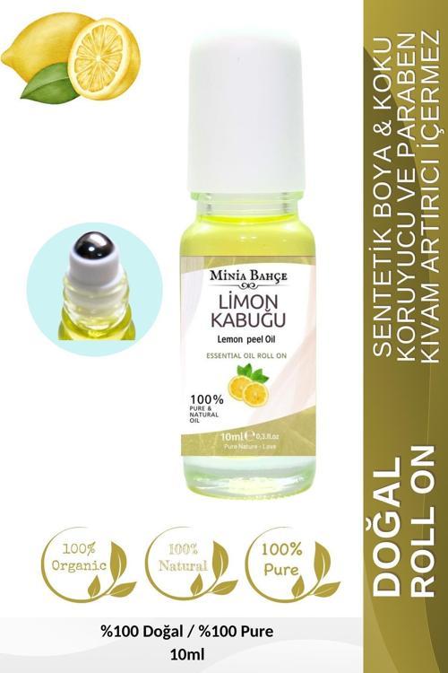 Doğal Roll on, Lİmon Kabuğu 10 ml, %100 Saf ve Katkısız 