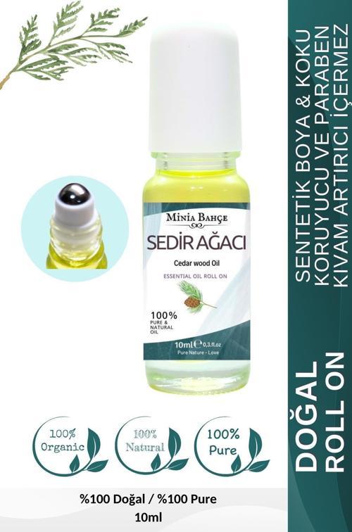 Doğal Roll on, Sedir Ağacı Uçucu Yağı, Jojoba yağı. 10ml