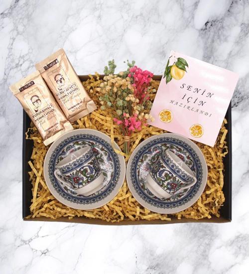 HEDİYE KUTUSU - OSMANLI KAHVE FİNCANI & KAHVE