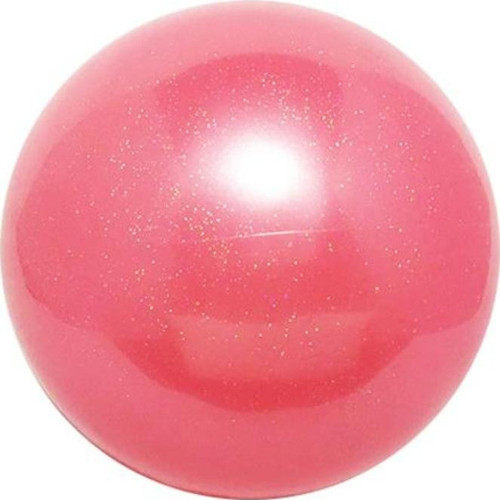 Cimnastik Topu 18cm Simli Pembe