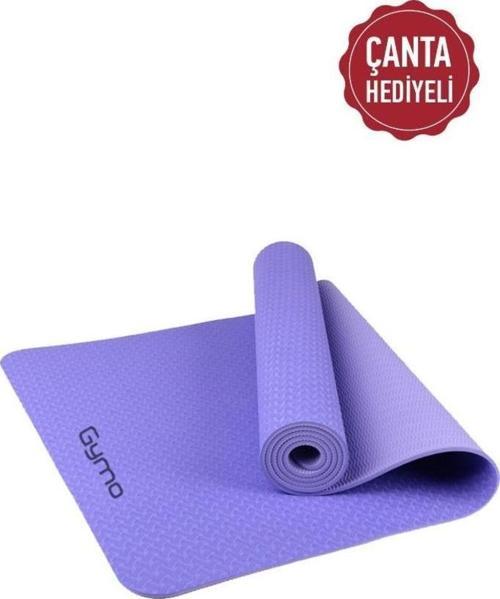 Ekolojik 6mm TPE Yoga Matı Pilates Minderi Lila