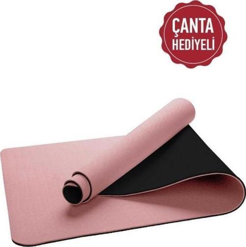 Ekolojik 6mm TPE Yoga Matı Pilates Minderi Scarlet