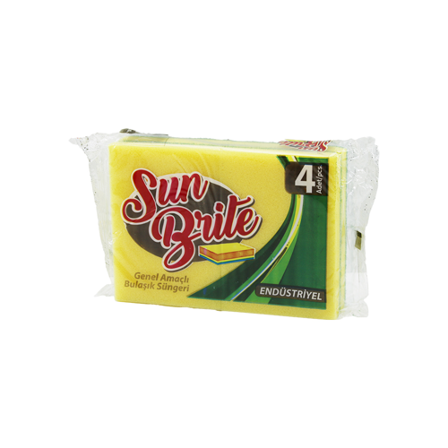 Endüstriyel Bulaşık Süngeri Genel Amaçlı 15x11 cm 4 Adet 60'lı Paket