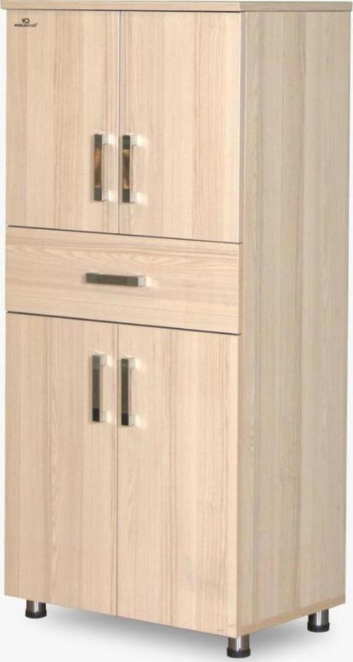 Çok Amaçlı ST Dolap CARMEN Model Hard Parlak Suntalem 150cm 4raf Demonte El Yapım