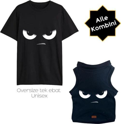 Kedi Köpek Ve Sahibi Kombini (unisex - Oversize)