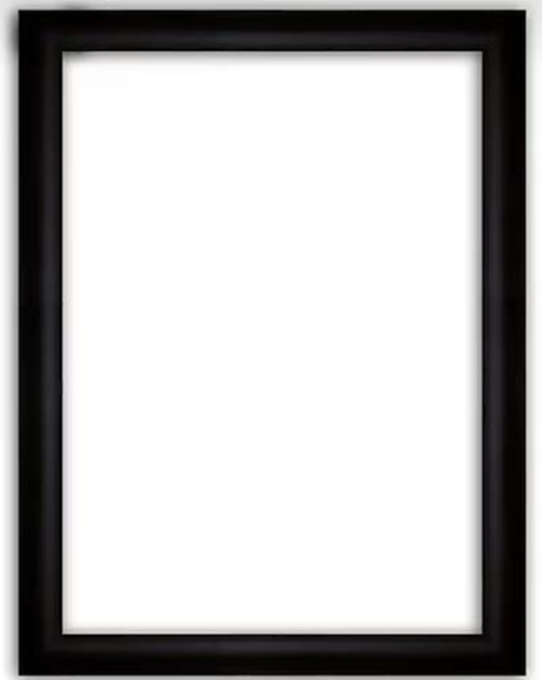 PVC Çerçeve A3 Siyah İç Ölçüleri 30x42 Cm - Dış Ölçüleri 33x45 Cm Fix-Çs06