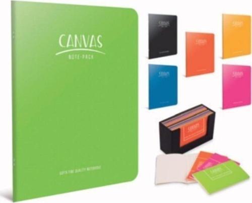 Canvas Notes İp Dikişli Sert Kapak Not Defteri 9X14Cm 96 Yaprak Çizgili 6975 (3 Lü Paket)