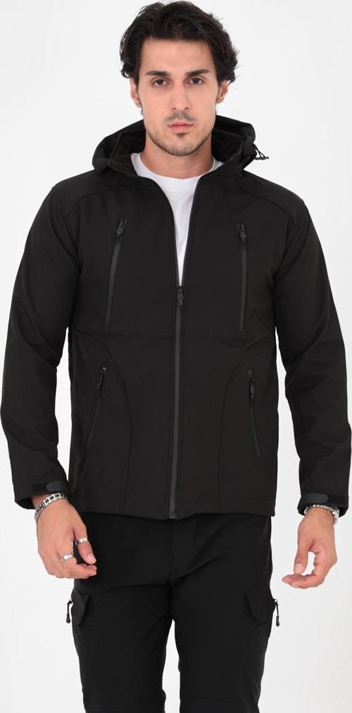 Camp455 Outdoor Softshell Su Ve Rüzgara Dayanıklı içi Polarlı Seyyar Kapüşonlu Erkek Taktik Mont