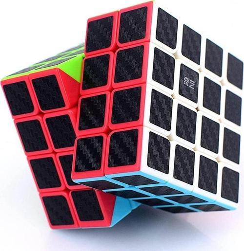 1 PCS 4X4 QY SPEED CUBE 4X4 CORBON FİBER CUBE 1ADET VIP 4X4 ZEKA KÜPÜ 4X4 HIZ KÜPÜ 4X4 RUBİKS CUBE