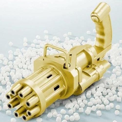 GOLD ÇOKLU KÖPÜK ATAN KÖPÜK TABANCASI BUBBLES GUN BALONCUK TABANCASI PİLLİ KÖPÜK MakineSI GOLD GUN