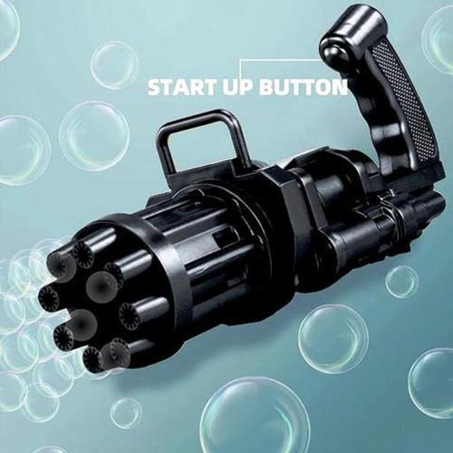 SİYAH ÇOKLU KÖPÜK ATAN KÖPÜK TABANCASI BUBBLES GUN BALONCUK TABANCASI PİLLİ KÖPÜK MakineSI BLACK GUN