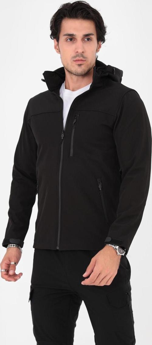 Camp457 Outdoor Softshell Su Ve Rüzgara Dayanıklı içi Polarlı Seyyar Kapüşonlu Erkek Taktik Mont