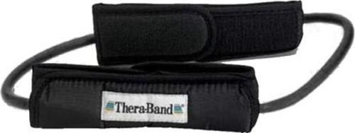 TheraBand® Tubing Loops With Padded Cuffs, Siyah