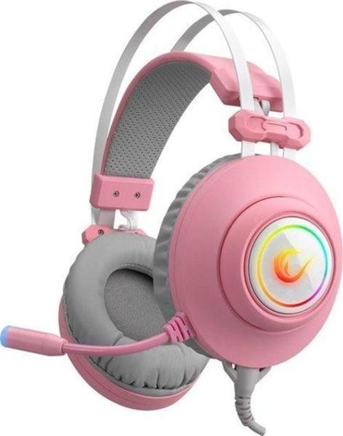 Rm-K1 Pulsar 7.1 RGB Kablolu Mikrofonlu Kulak Üstü Oyuncu Kulaklığı Pembe