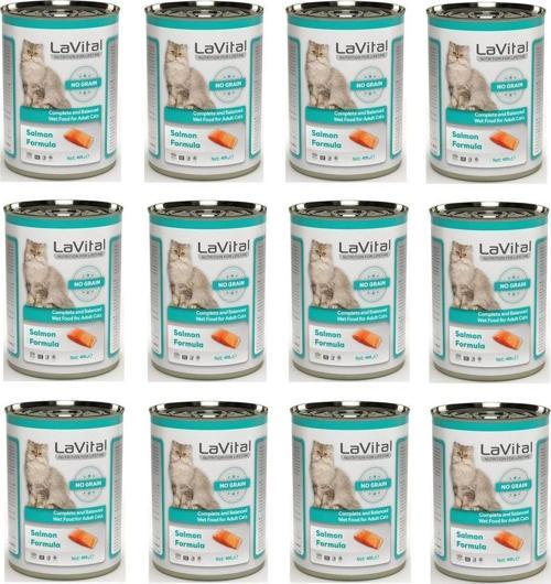 Tahılsız Somonlu Kedi Konservesi 400 Gr. x 12 Adet