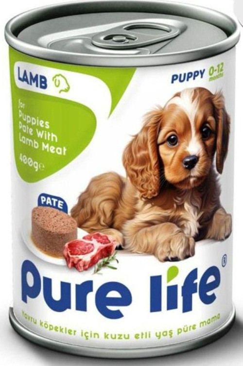 Pure Life Kuzu Etli Pate Yavru Köpek Maması 400gr