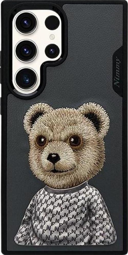 Samsung S23 Ultra Uyumlu Bear Series Füme Telefon Kılıfı