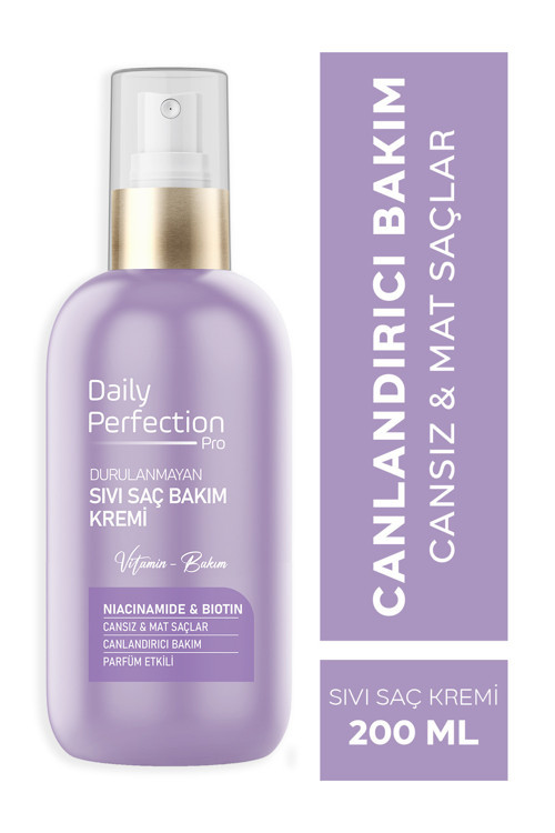 Canlandırıcı Bakım Vitamin B3 & Vitamin B7 İçerikli Sıvı Saç Bakım Kremi 200 Ml
