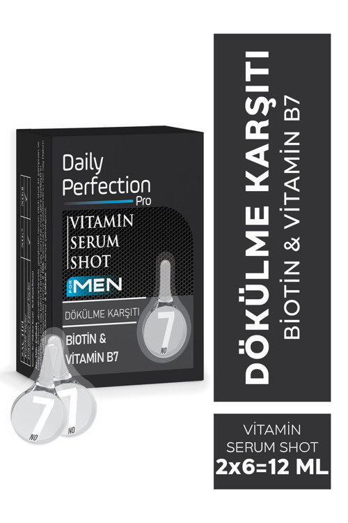 Vitamin For Men Serum Shot No:7 Dökülme Karşıtı 2X6 Ml