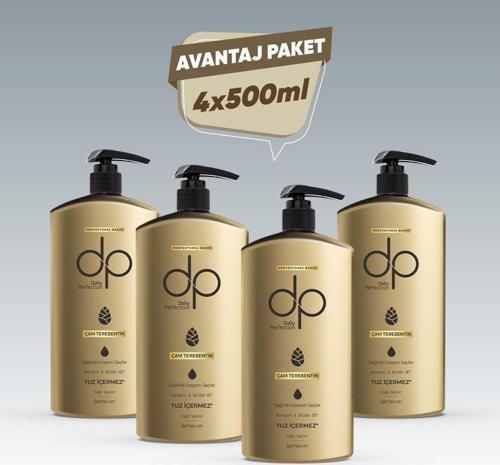 Tuzsuz Şampuan Çam Terebentin 4 Adet 500 Ml