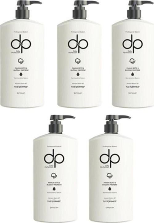 Tuzsuz Şampuan Pamuk Sütü Ve Buğday Protein 5 Adet 500 Ml
