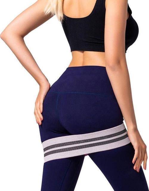 Hip Band Squat Egzersiz Kalça Direnç Bandı Gri Large