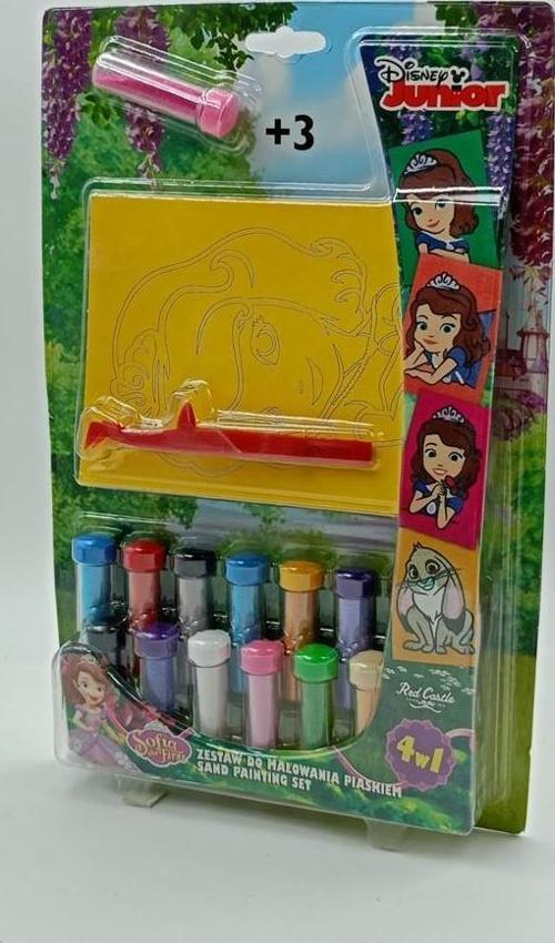 Disney Sofia Eğitici ve Eğlenceli Kum Boyama Seti 4in1-Red Castle FM-11-E