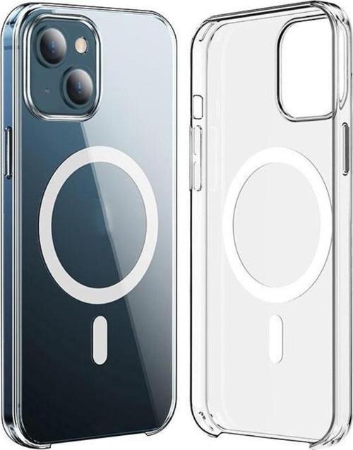 Apple iPhone 15 Plus Kılıf Zore Wireless Şarj Özellikli Şeffaf Orjin Kapak