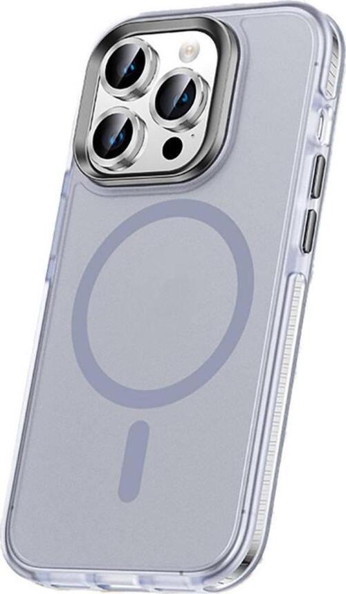 Apple iPhone 15 Pro Max Kılıf Airbagli Magsafe Wireless Şarj Özellikli Lens Koruyuculu Zore Klaptika Kapak