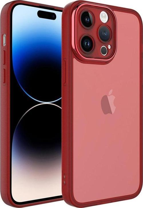 Apple iPhone 14 Pro Kılıf Kamera Korumalı Transparan Zore Post Kapak