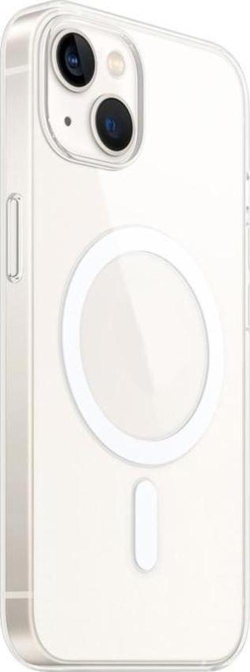 Apple iPhone 15 Kılıf Zore Magsafe Şarj Özellikli Şeffaf Tek Kamera Çerçeveli Porto Kapak