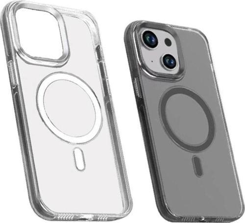 Apple iPhone 15 Kılıf Zore Wireless Şarj Özellikli Şeffaf Efsane Kapak