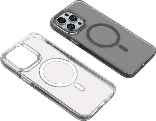 Apple iPhone 15 Pro Max Kılıf Zore Wireless Şarj Özellikli Şeffaf Efsane Kapak