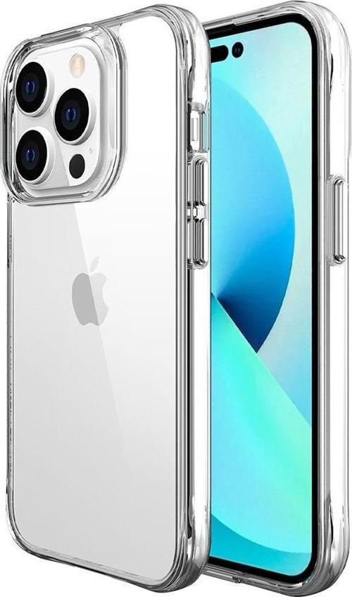 Apple iPhone 14 Pro Max Kılıf Zore Şeffaf Ultra İnce Airbag Tasarımlı Okka Kapak
